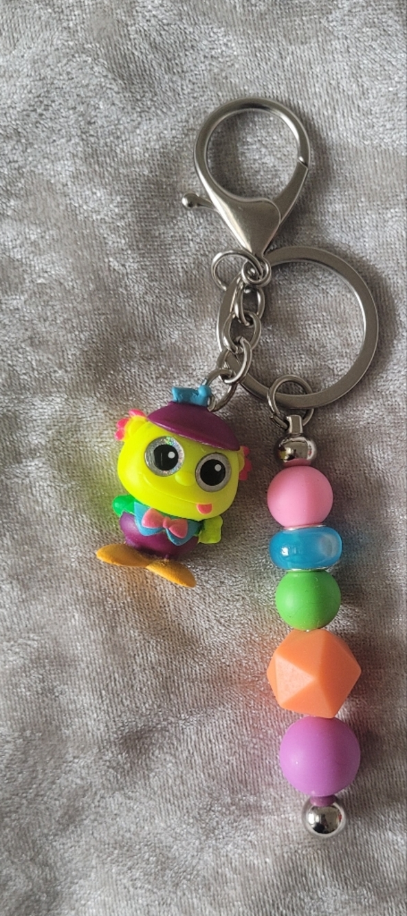 Doorables Tweedle Dee Handcrafted Keychain/ Bag Clip